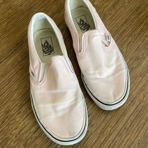 Baby Pink Vans size 10 womens